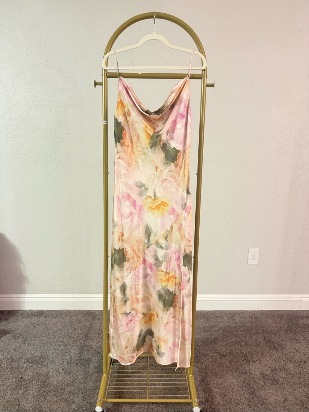 🌸 Rachel Zoe Watercolor Floral Maxi Dress -Medium - Picture 2 of 4
